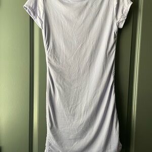 Purple Short Sleeve Dress